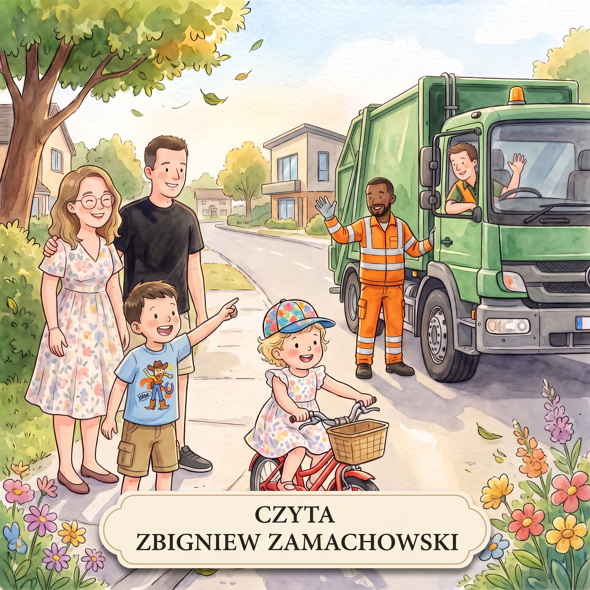 Wielka akcja ze śmieciarką